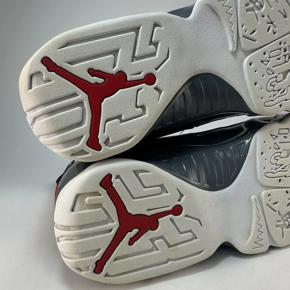 Nike Air Jordan 9 Retro Fire Red CT8019-162 Men's Size 8.5 White Cool Grey